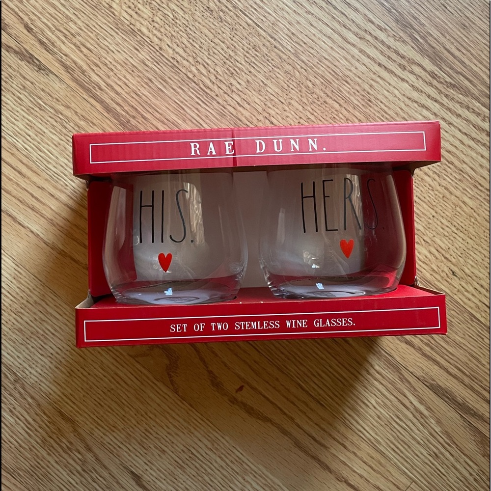 Rae Dunn Wine Glasses